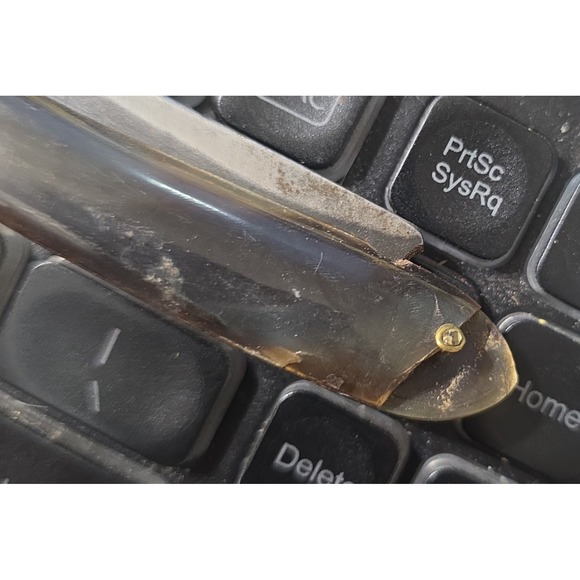 Nice Antique  Straight Razor In Box - Has Damage On Handle As In Picture - Picture 8 of 11